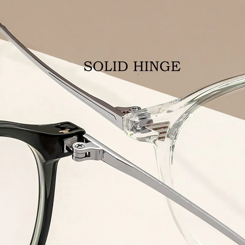 Yimaruili Unisex Full Rim Square Tr 90 Alloy Eyeglasses 01247