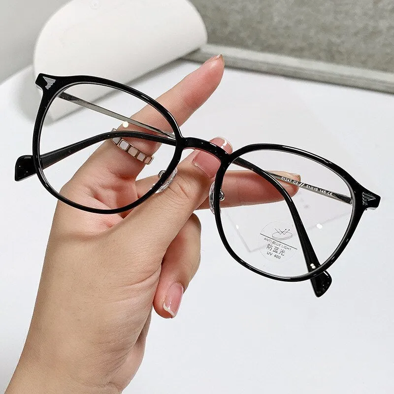 Yimaruili Unisex Full Rim Square Tr 90 Alloy Eyeglasses 01247