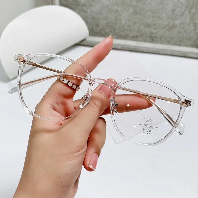 Yimaruili Unisex Full Rim Square Tr 90 Alloy Eyeglasses 01247
