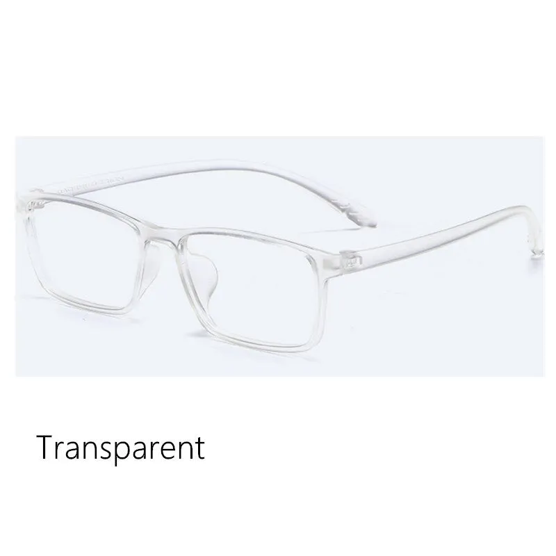 Yimaruili Unisex Full Rim Square Tr 90 Eyeglasses X1x2