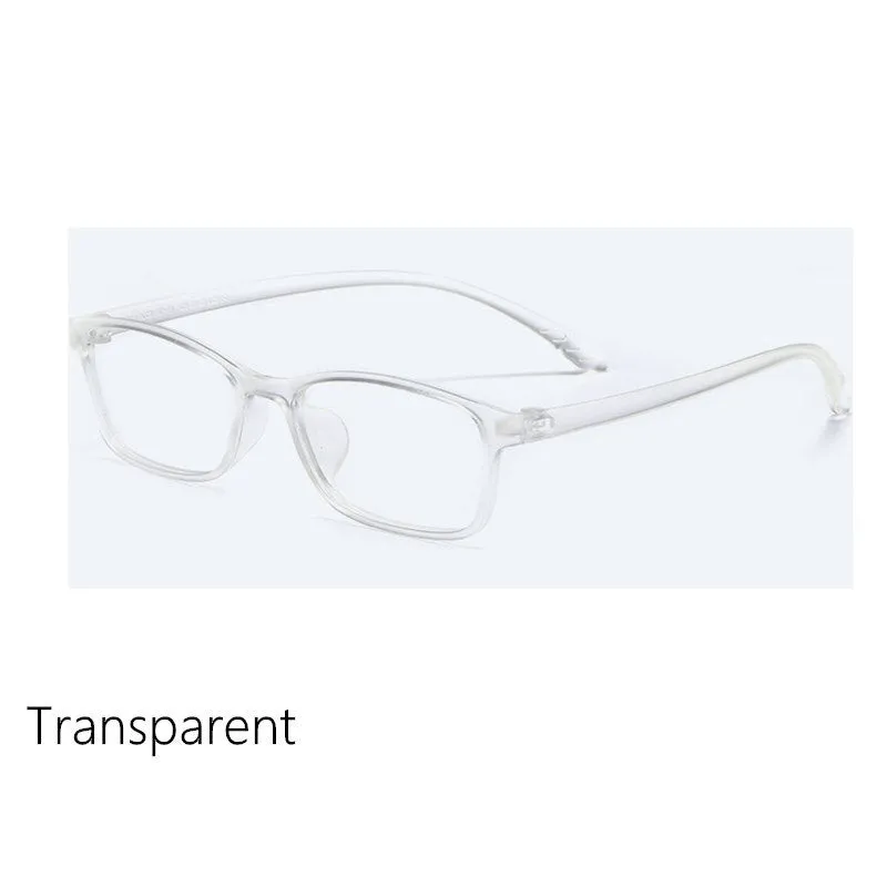 Yimaruili Unisex Full Rim Square Tr 90 Eyeglasses X1x2
