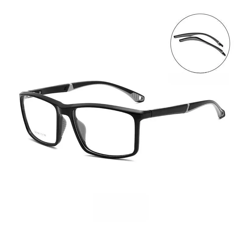 Yimaruili Unisex Full Rim Square Tr 90 Sport Eyeglasses Y1226d