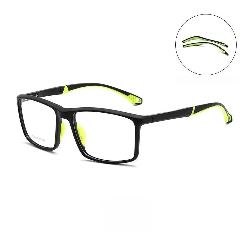 Yimaruili Unisex Full Rim Square Tr 90 Sport Eyeglasses Y1226d