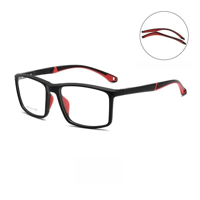 Yimaruili Unisex Full Rim Square Tr 90 Sport Eyeglasses Y1226d