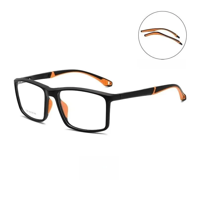 Yimaruili Unisex Full Rim Square Tr 90 Sport Eyeglasses Y1226d