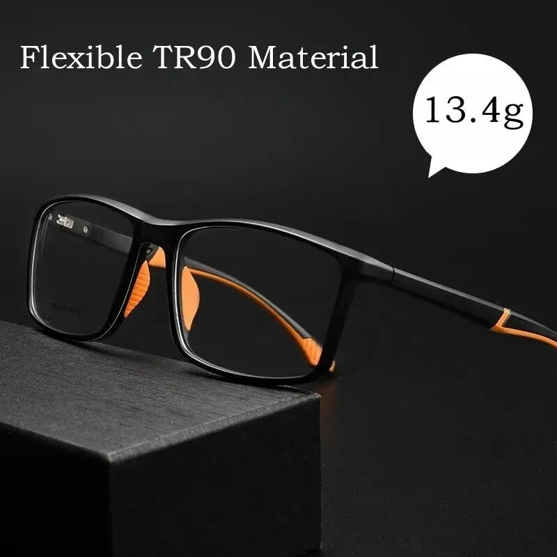 Yimaruili Unisex Full Rim Square Tr 90 Sport Eyeglasses Y1226d