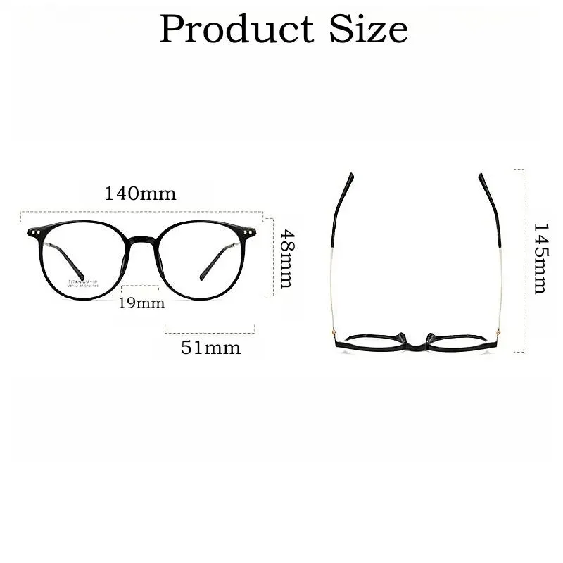 Yimaruili Unisex Full Rim Square Tr 90Titanium Eyeglasses M8142
