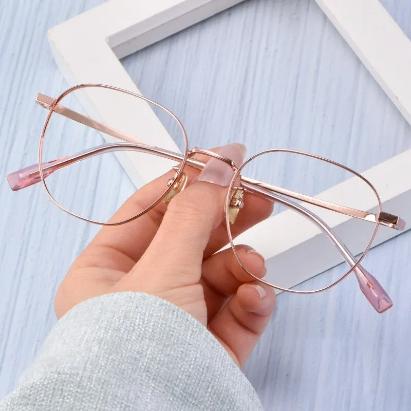 Yimaruili Unisex Full Rim Titanium Frame Eyeglasses T3929