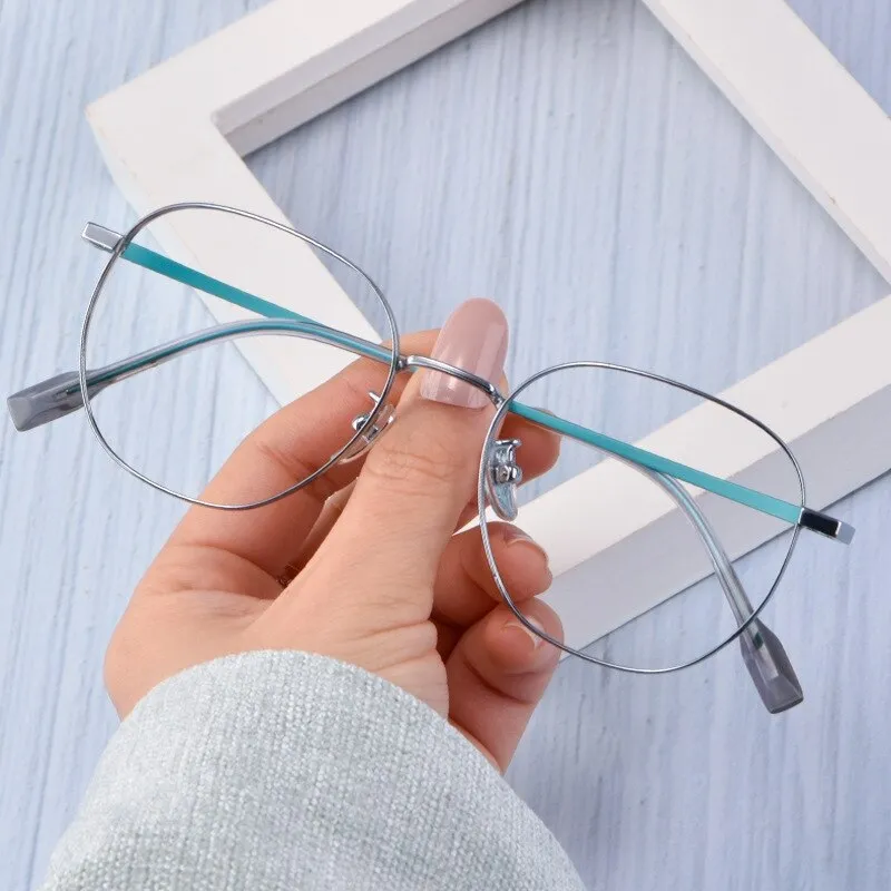 Yimaruili Unisex Full Rim Titanium Frame Eyeglasses T3929