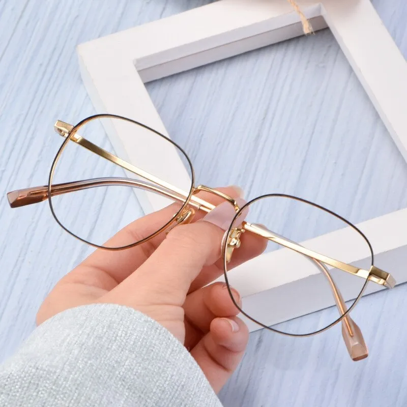 Yimaruili Unisex Full Rim Titanium Frame Eyeglasses T3929