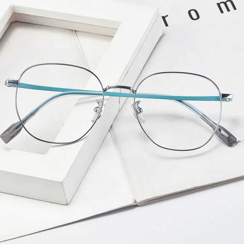 Yimaruili Unisex Full Rim Titanium Frame Eyeglasses T3929