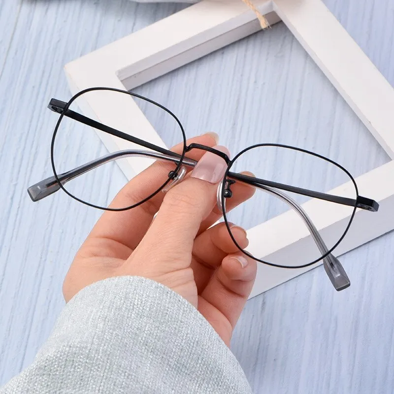 Yimaruili Unisex Full Rim Titanium Frame Eyeglasses T3929