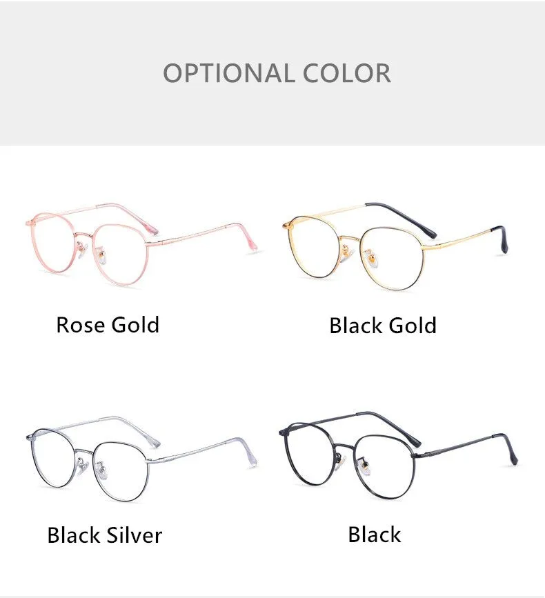 Yimaruili Unisex Full Rim β Titanium Round Frame Eyeglasses 80047