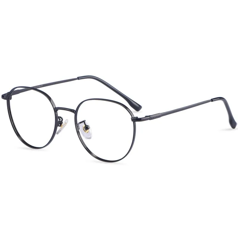 Yimaruili Unisex Full Rim β Titanium Round Frame Eyeglasses 80047