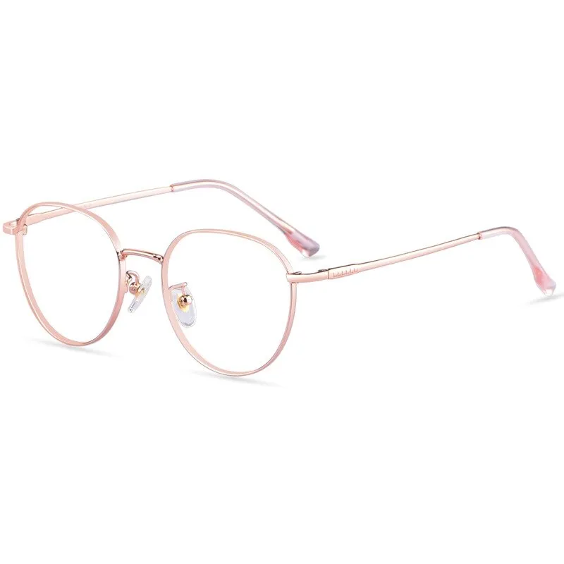 Yimaruili Unisex Full Rim β Titanium Round Frame Eyeglasses 80047