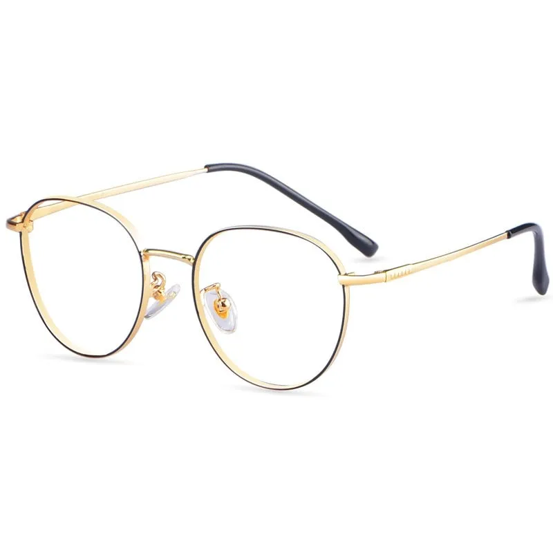 Yimaruili Unisex Full Rim β Titanium Round Frame Eyeglasses 80047
