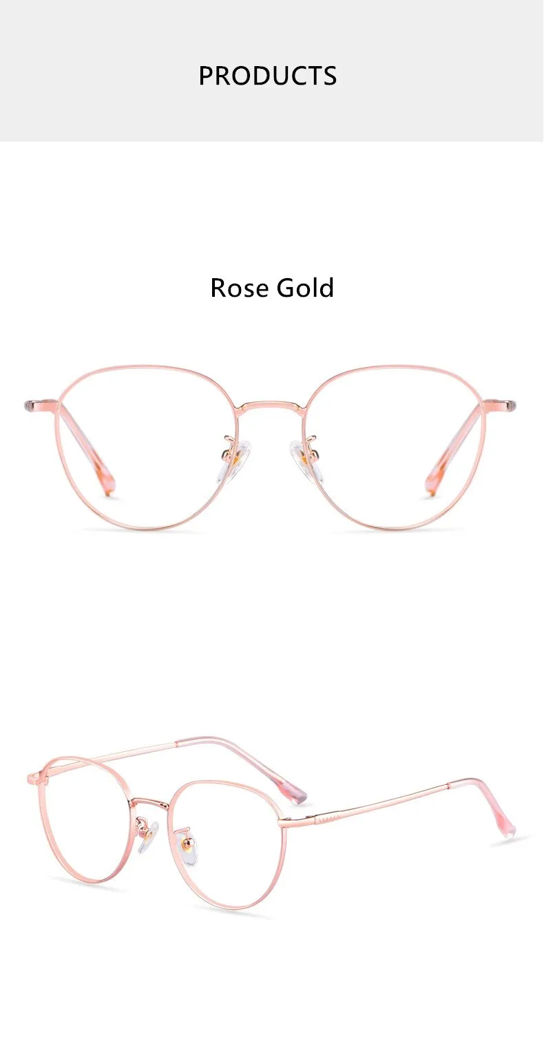Yimaruili Unisex Full Rim β Titanium Round Frame Eyeglasses 80047