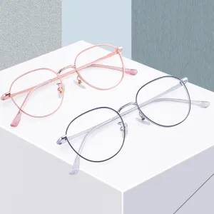 Yimaruili Unisex Full Rim β Titanium Round Frame Eyeglasses 80047