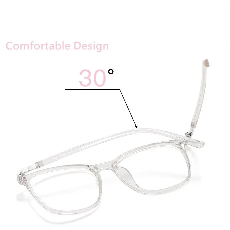 Yimaruili Unisex Full Rim TR 90 Resin Round Frame Eyeglasses 6621