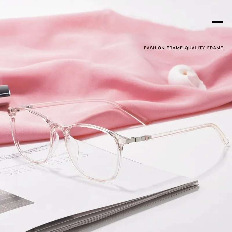 Yimaruili Unisex Full Rim TR 90 Resin Round Frame Eyeglasses 6621