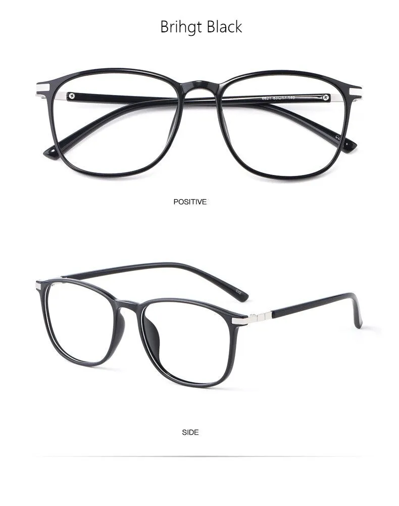 Yimaruili Unisex Full Rim TR 90 Resin Round Frame Eyeglasses 6621