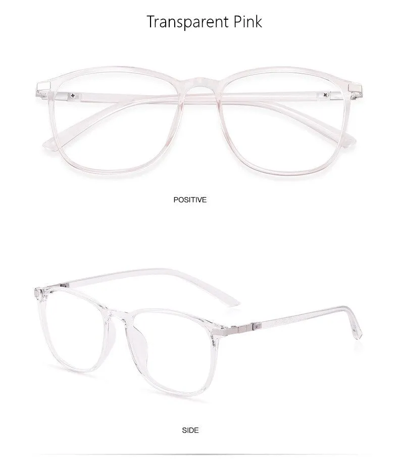 Yimaruili Unisex Full Rim TR 90 Resin Round Frame Eyeglasses 6621