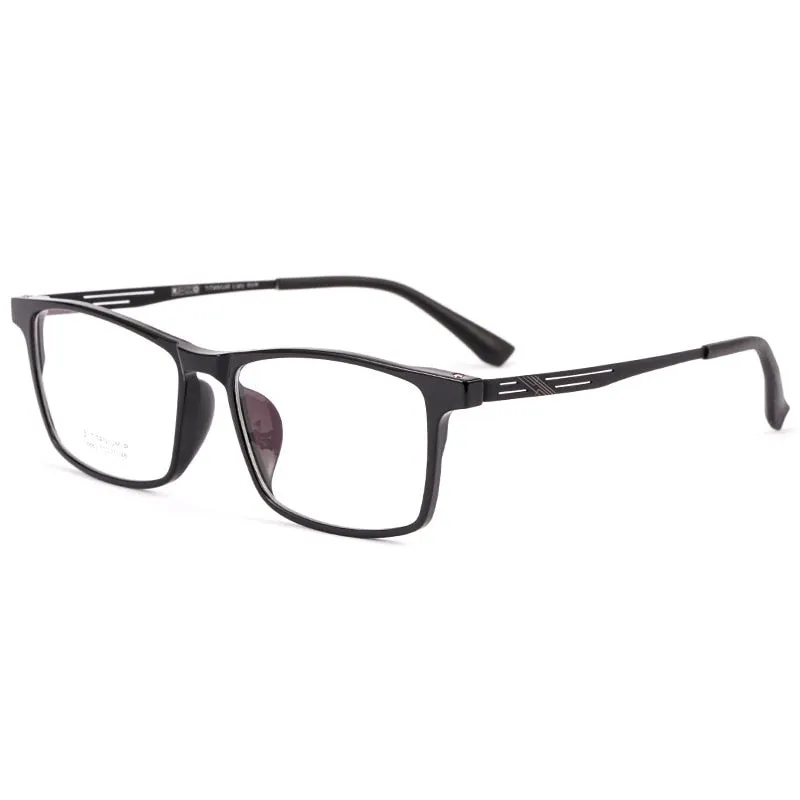 Yimaruili Unisex Full Rim TR 90 Resin β Titanium Frame Eyeglasses Y8883