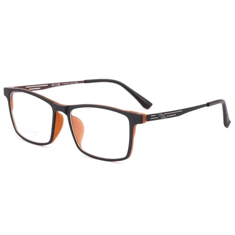 Yimaruili Unisex Full Rim TR 90 Resin β Titanium Frame Eyeglasses Y8883