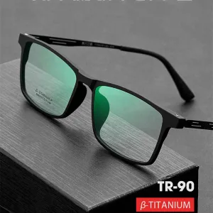 Yimaruili Unisex Full Rim TR 90 Resin β Titanium Frame Eyeglasses Y8883