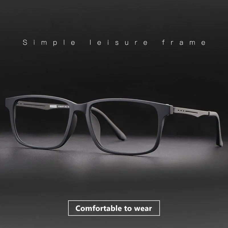 Yimaruili Unisex Full Rim Tr 90 Titanium Eyeglasses 8838