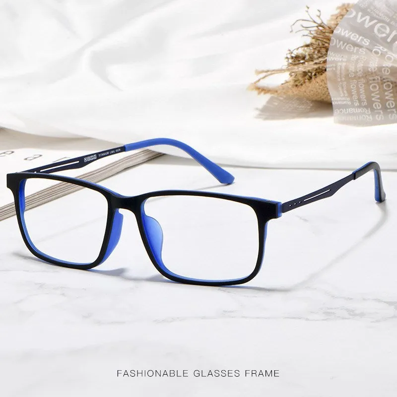 Yimaruili Unisex Full Rim Tr 90 Titanium Eyeglasses 8838