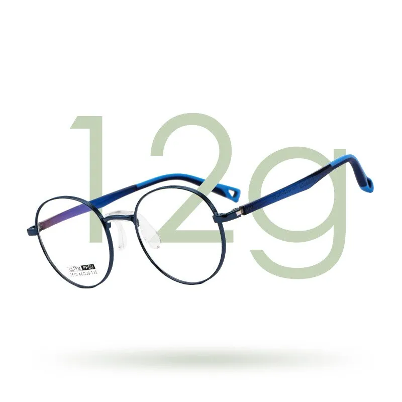Yimaruili Unisex Youth's Full Rim Round Tr 90 Alloy Eyeglasses 7510S