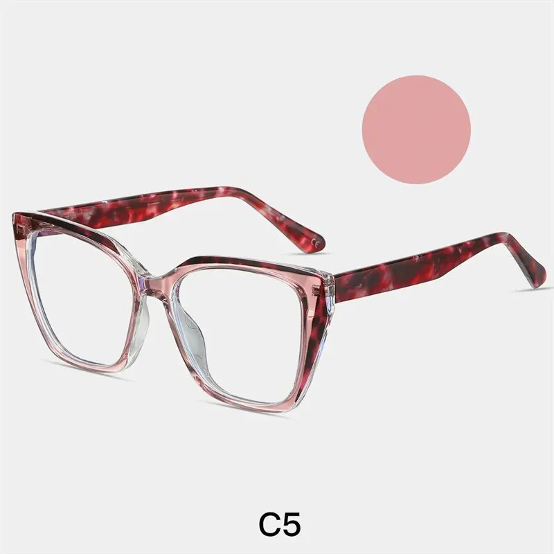 Yimaruili Women's Full Rim Cat Eye Tr 90 Acetate Eyeglasses 87216