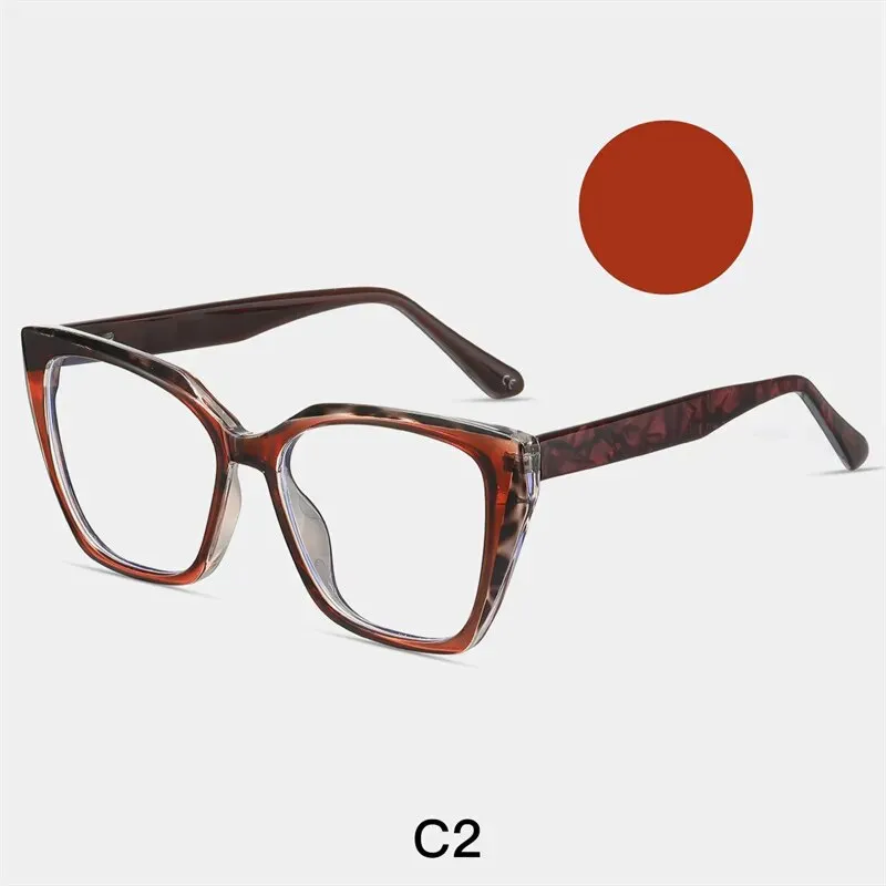 Yimaruili Women's Full Rim Cat Eye Tr 90 Acetate Eyeglasses 87216