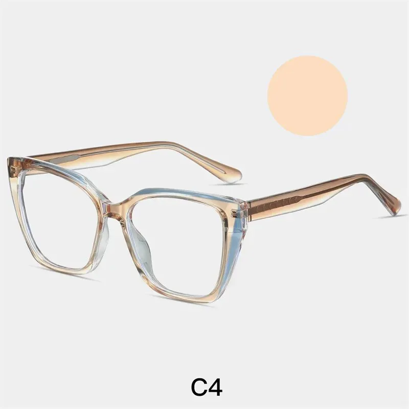 Yimaruili Women's Full Rim Cat Eye Tr 90 Acetate Eyeglasses 87216