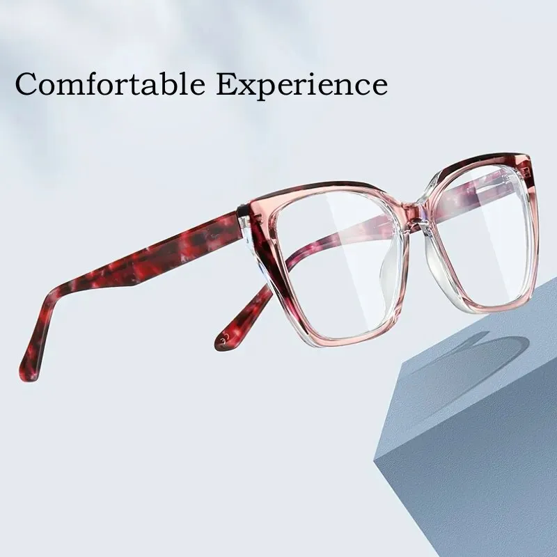Yimaruili Women's Full Rim Cat Eye Tr 90 Acetate Eyeglasses 87216