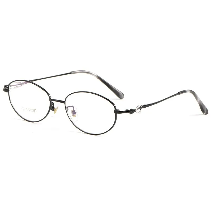Yimaruili Women's Full Rim Oval Alloy Eyeglasses 3524X