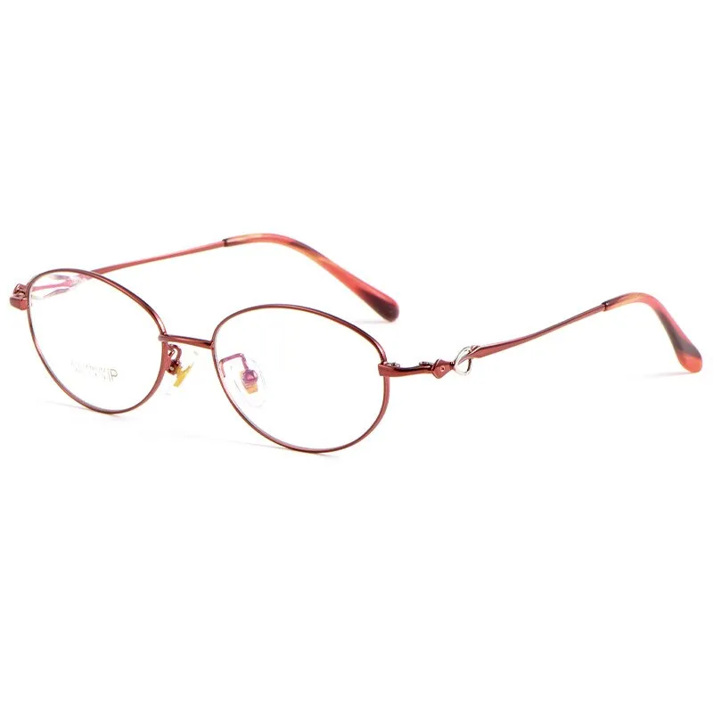 Yimaruili Women's Full Rim Oval Alloy Eyeglasses 3524X