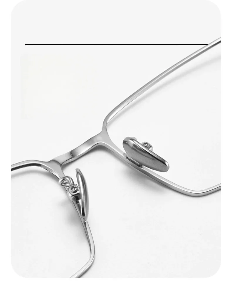 Yimaruli Men's Full Rim Square IP Titanium Eyeglasses J86037