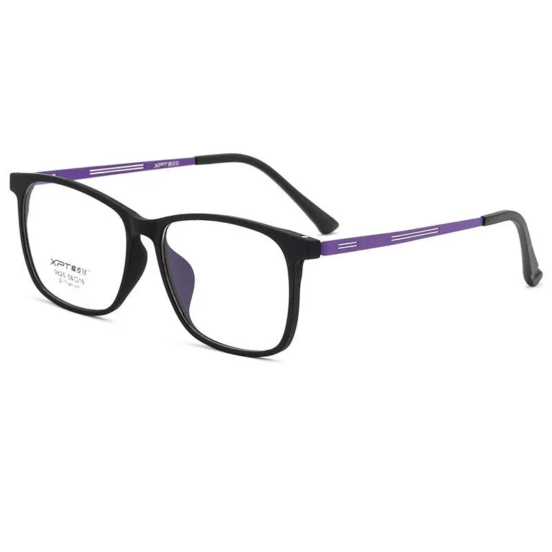 Yimaruli Men's Full Rim Titanium Square Frame Eyeglasses 9825