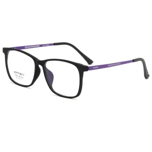 Yimaruli Men's Full Rim Titanium Square Frame Eyeglasses 9825