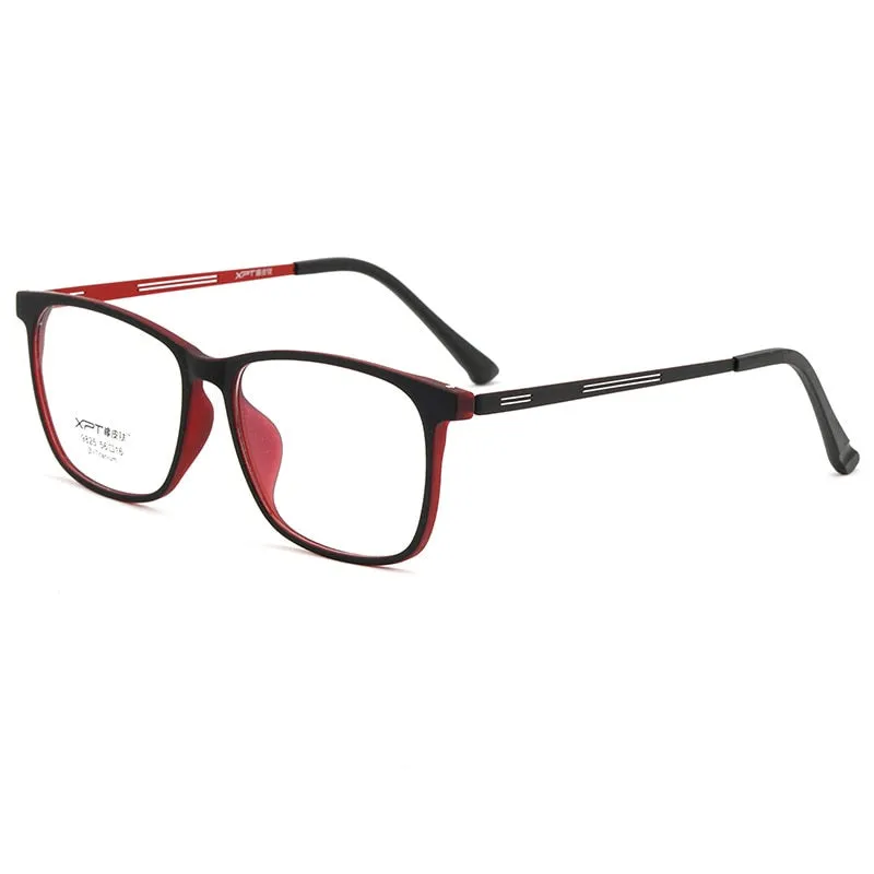 Yimaruli Men's Full Rim Titanium Square Frame Eyeglasses 9825