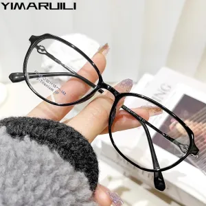 Yimaruli Women's Small Full Rim Cat Eye Square Alloy Eyeglasses F123x