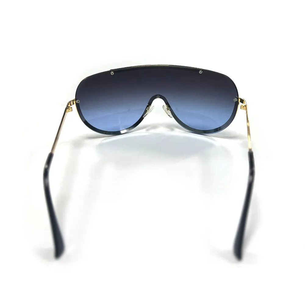 YJ-006 One-piece-style cool sunglasses jelly-colored sea tide trend two-color wild sunglasses
