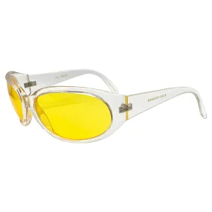 YOLKED Round Sports Sunglasses | Blue-Blocker | Night Driving