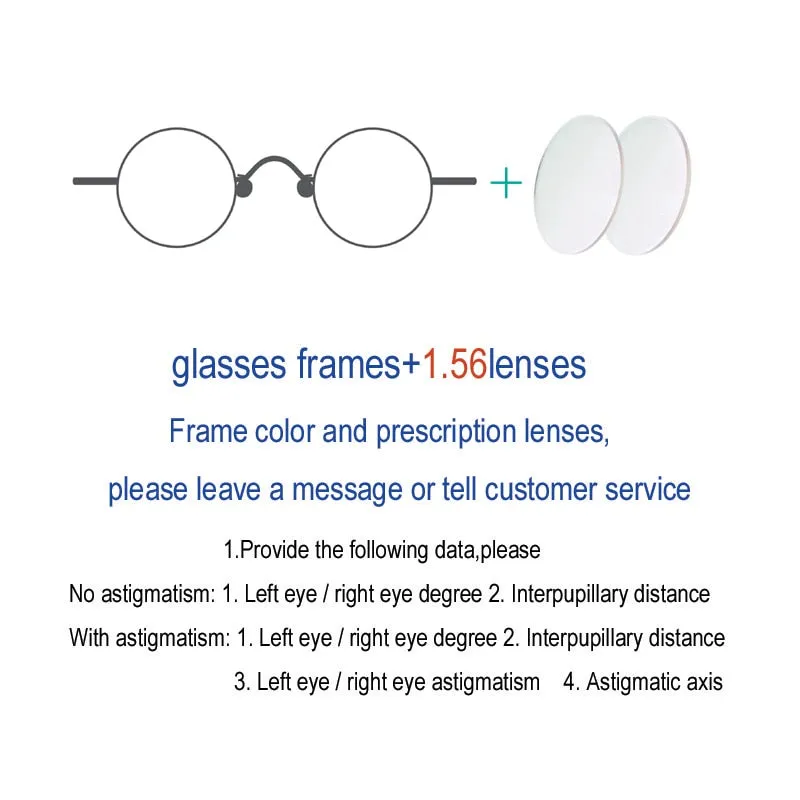 Yujo Unisex Full Rim Round Eyeglasses Acetate Y008
