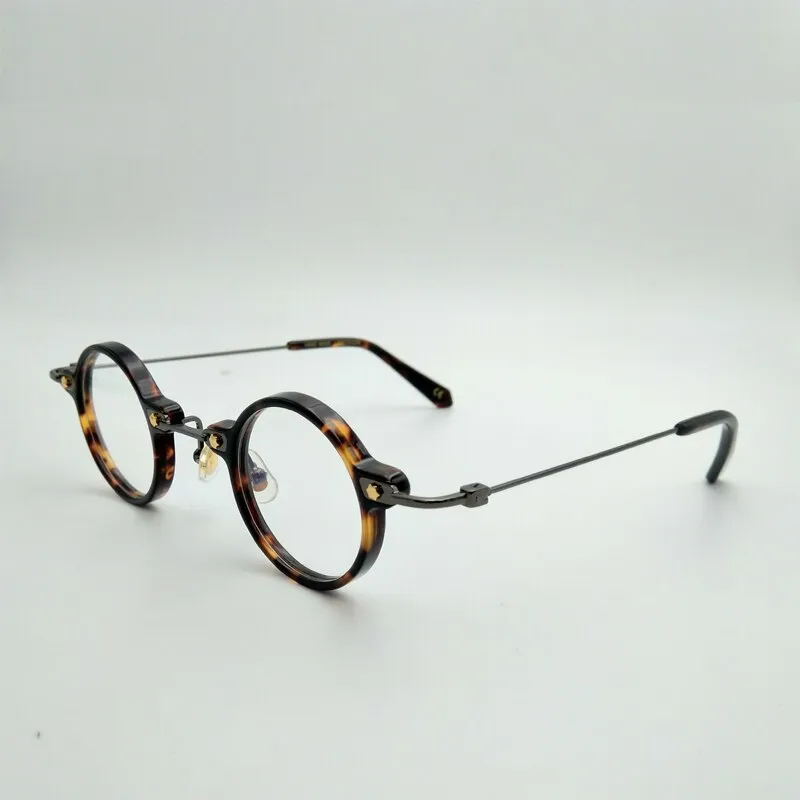 Yujo Unisex Full Rim Round Eyeglasses Acetate Y008