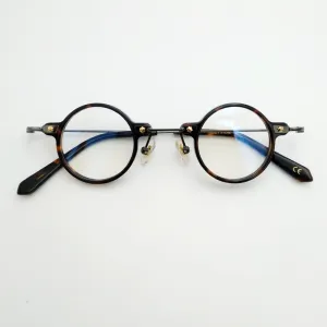 Yujo Unisex Full Rim Round Eyeglasses Acetate Y008