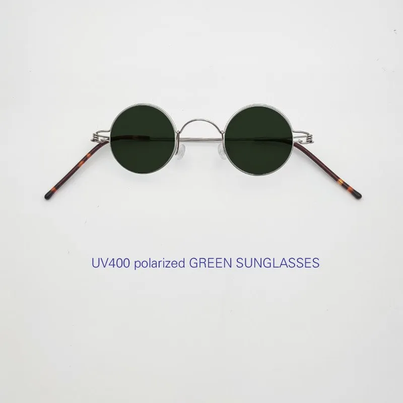 Yujo Unisex Full Rim Round Stainless Steel Small Eyeglasses Y065