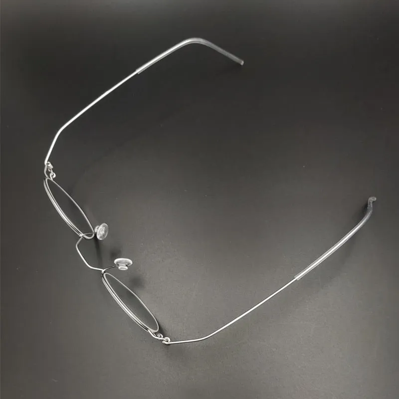 Yujo Unisex Polygonal Full Rim Stainless Steel Eyeglasses Y029
